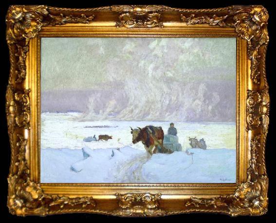 framed  Maurice Galbraith Cullen The Ice Harvest, ta009-2